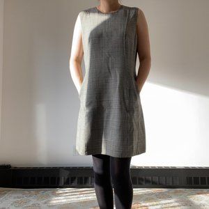 Theory Stretchy Grey A-Line Dress